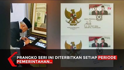 Prangko Seri Jokowi-Maruf Amin Diluncurkan, Begini Penampakannya