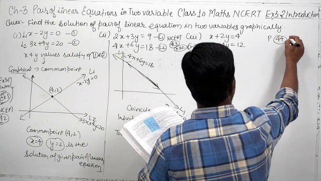 Class 10 Maths NCERT Ch 3 Linear Equations in two variables Ex 3.2 Introduction