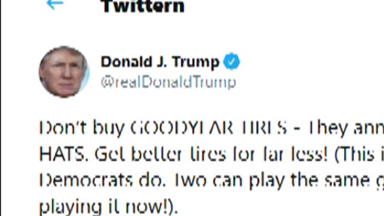 Trump ruft zu Boykott von Goodyear auf