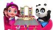 Learn Colors with Multi-Level parking Street Vehicles Toys - Pinky and Panda Toys TV for kids