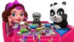 Learn Colors with Packman Cartoon Street Vehicles Toys - Pinky and Panda Toys TV