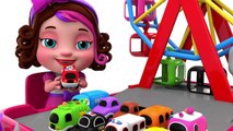 Learn Colors with Street Vehicles Toys Ferris Wheel Parking - Pinky and Panda TV