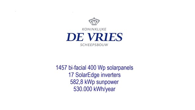 Zonnepanelen op Koninklijke De Vries Scheepsbouw