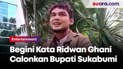 Kata Ridwan Ghani soal Jadi Calon Wakil Bupati Sukabumi
