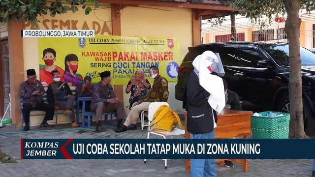 Pemprov Jatim Uji Coba Sekolah Tatap Muka di Zona Kuning