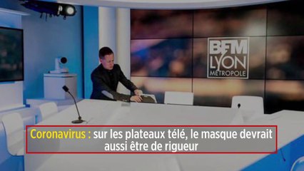 Coronavirus : sur les plateaux télé, le masque devrait aussi être de rigueur