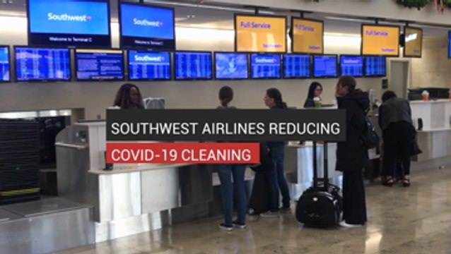 Southwest Airlines Reducing COVID-19 Cleaning