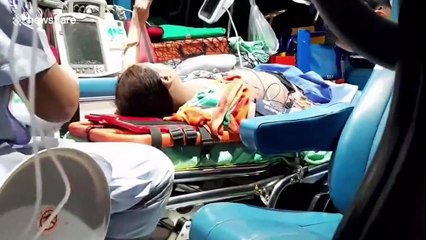 Family injured after cooking stoke gas cylinder explodes at campsite