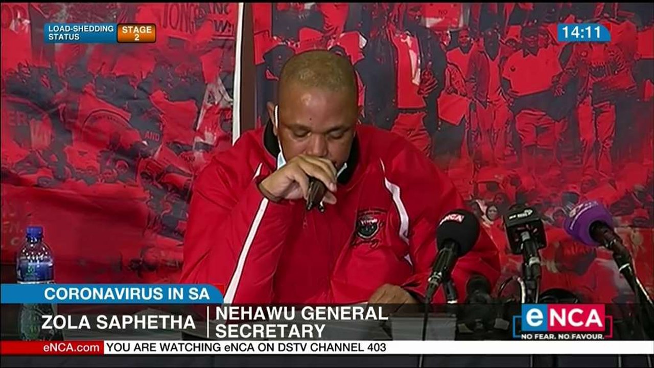 NEHAWU to put down tools on Friday