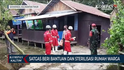 Satgas Beri Bantuan Dan Sterilisasi Rumah Warga