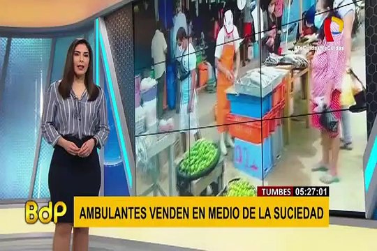Tumbes: comerciantes toman la vía pública generando aglomeración y caos