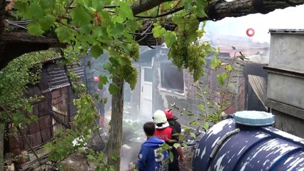 Zonguldak'ta çıkan yangın bir evi kül etti