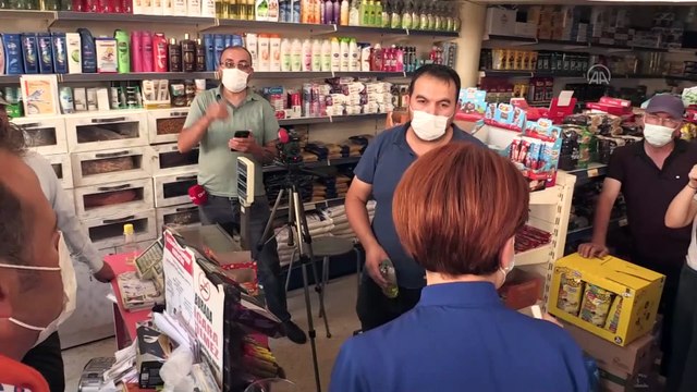 Akşener, Eskil, Sultanhanı ve Ortaköy ilçelerinde esnafı ziyaret etti - AKSARAY