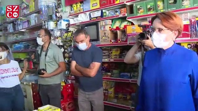 Esnaf, derdini soran Akşener’e SÖZCÜ’nün manşetini gösterdi: İşte memleketin manzarası