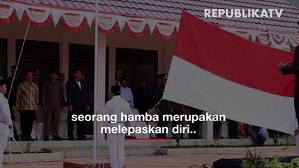 Kemerdekaan bagi seorang hamba. ilustrasi