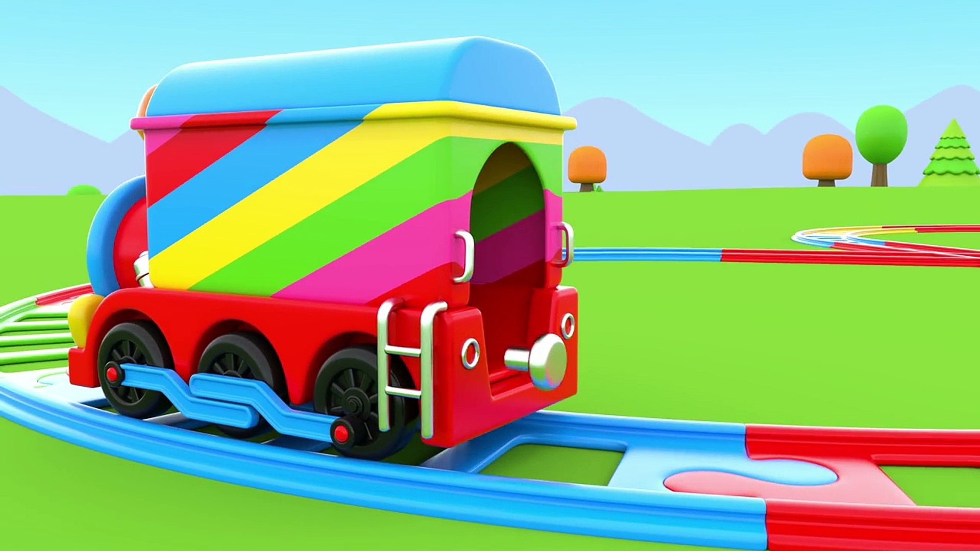 Learn Numbers with Preschool Toy Train - Pinky and Panda Kids TV