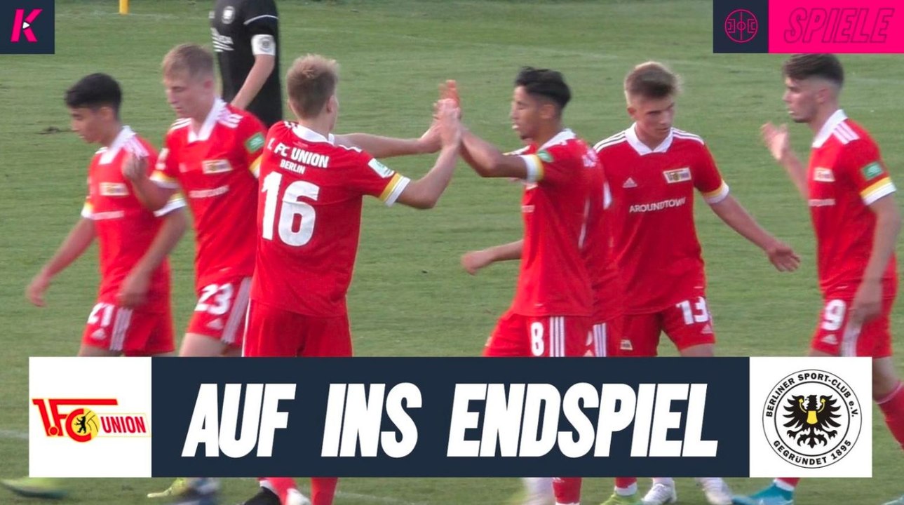 Kaltschnäuzig ins Finale: Union kickt tapferen BSC raus | 1. FC Union Berlin U19 – Berliner SC U19 (Halbfinale, Pokal der A-Junioren)