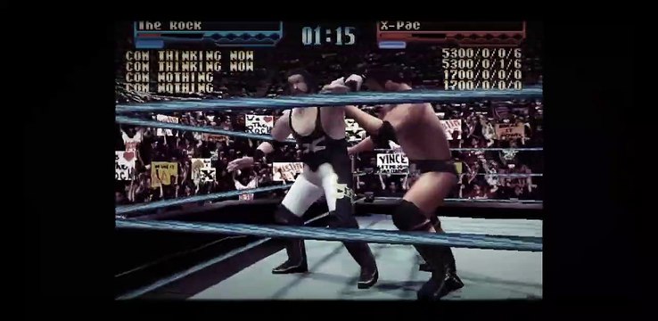 Dwayne Johnson THE ROCK vs X-PAC in WWF Smackdown _ WWE Who will win_ PS1_HD