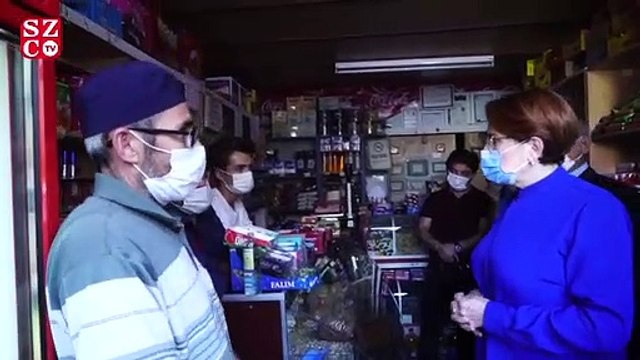 Akşener’le esnaf arasında güldüren “Kahrolsun kapitalizm” diyaloğu: Herkese anlatacağım