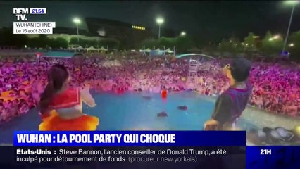 Les images d'une pool party à Wuhan choquent les réseaux sociaux, les autorités chinoises y voient "une victoire"