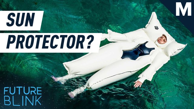 This weird, inflatable body float is designed for people with sun allergies — Future Blink