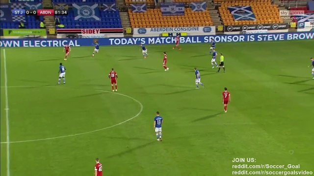 Ryan Hedges Goal HD - St Johnstone 0 - 1 Aberdeen - 21.08.2020 (Full Replay)