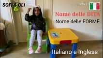Nome della DITA e Nome delle FORME | Fingers and Shapes name | Italiano e englese |SOFI & OLI