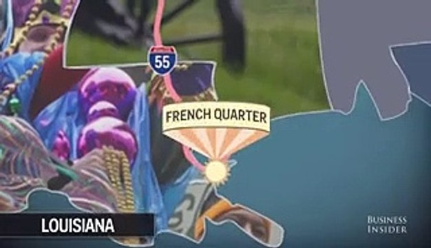 The shortest route for a road trip across the US to see 50 national landmarks