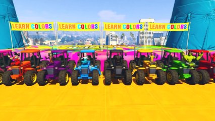 Tracteur Dessins Animés pour Enfants & Vidéo avec Voitures et Comptines Bébé