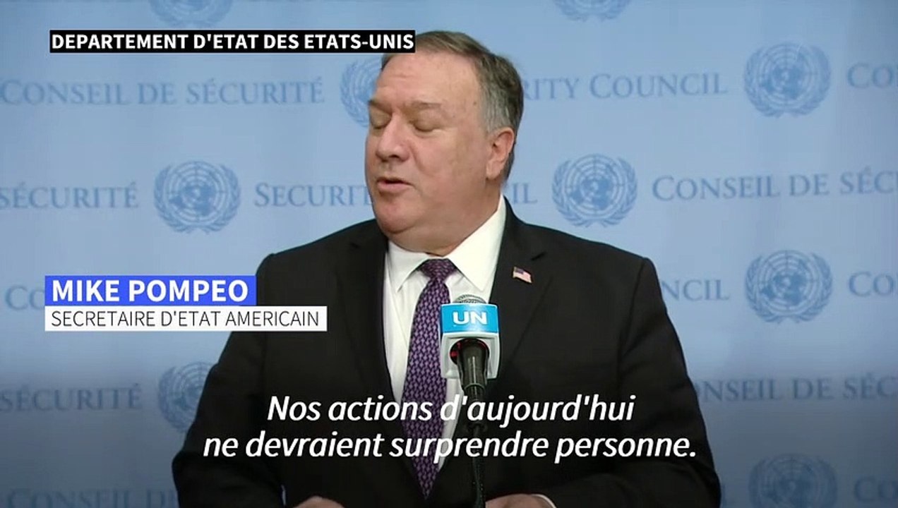 Iran: Pompeo accuse les Européens de "s'aligner sur les ayatollahs"