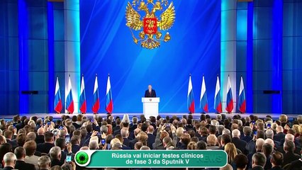 Rússia vai iniciar testes clínicos de fase 3 da Sputnik V