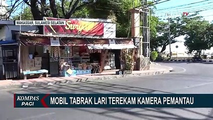 Terekam CCTV, Polisi Kejar Pelaku Tabrak Lari!