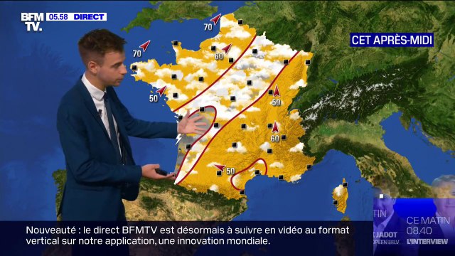 Un temps ensoleillé aujourd'hui malgré quelques nuages et du vent
