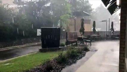 Severe thunderstorm strikes Central Alabama