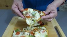 Delhi Style Moong Dal Cheese Pizza - Moonglet Pizza - Nisha Madhulika - Rajasthani Recipe - Best Recipe House