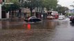 Vehicles drive through flooded streets in Cork, Ireland after Storm Ellen batters city