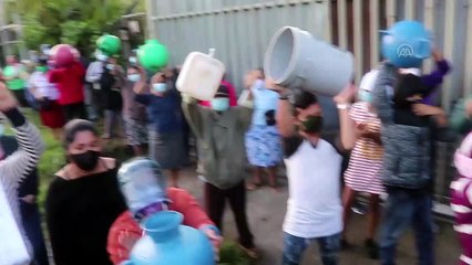El Salvador'da su hizmeti alamayan köylüler gösteri yaptı - SAN SALVADOR