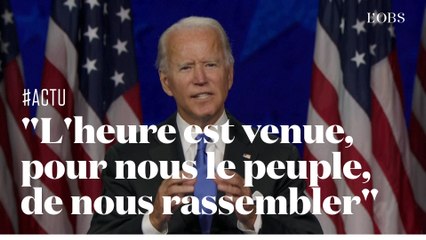 Pour son premier discours officiel, Joe Biden a attaqué Trump sans le citer