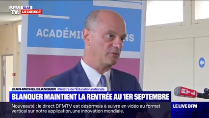 Jean-Michel Blanquer : "Il faut remettre tout le monde à niveau (...) et assurer l'éducation de tous"