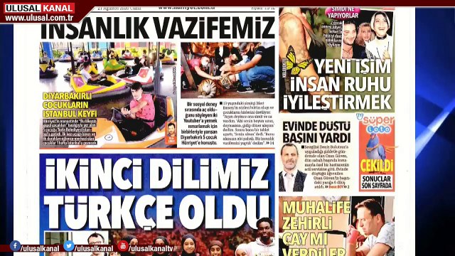 Basın Turu - 21 Ağustos 2020 - Buse Gençtürk - Ulusal Kanal