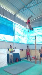 Front Salto From Pole Mallakhamb - Tamizhan Mallakhamb