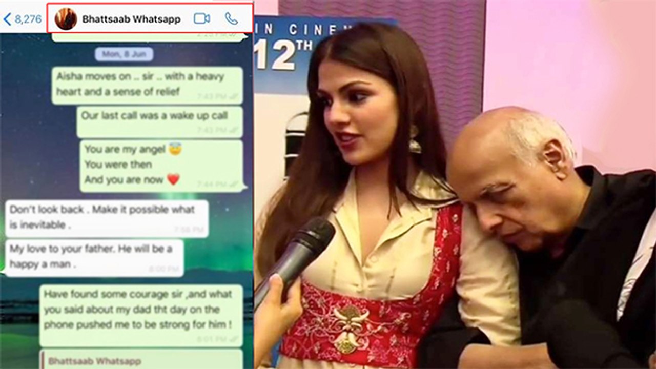 Leaked WhatsApp Chats Of Rhea Chakraborty And M...