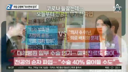 정부, 전공의 파업 강행에 ‘의사 면허 정지’ 시사