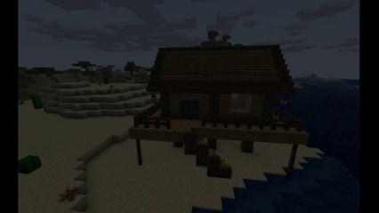 How to make an EASY Beach House in minecraft