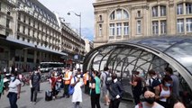 Fire breaks out outside Paris train station, metro services disrupted