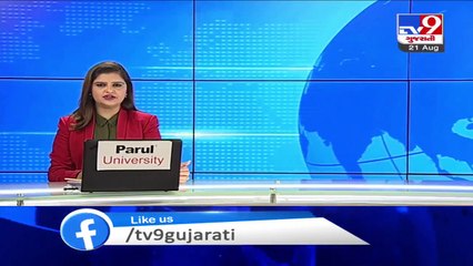 Accident between luxury bus and truck on NH8 of Kheda, 4 injured