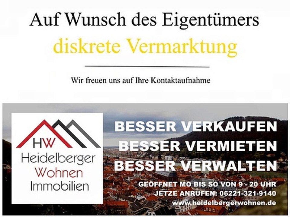 Zu Vermieten  ETW, 1 Zimmer, 21 qm, Blücherstr.3 69126 Heidelberg