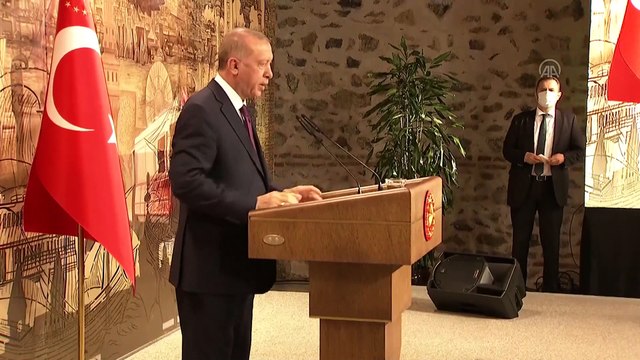 Cumhurbaşkanı Recep Tayyip Erdoğan, Dolmabahçe Çalışma Ofisi'nde kamuoyunun merakla beklediği 'müjde'yi açıkladı (1) - İSTANBUL