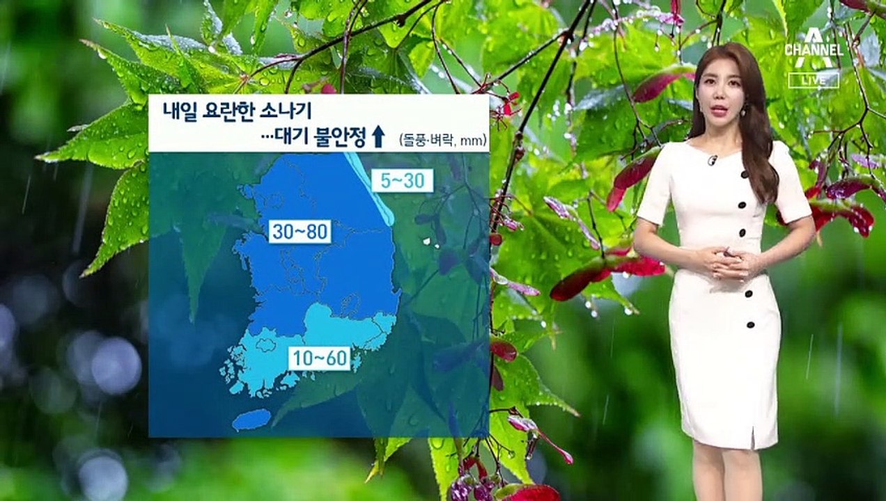[날씨]전국 곳곳 요란한 소나기…돌풍·벼락 주의