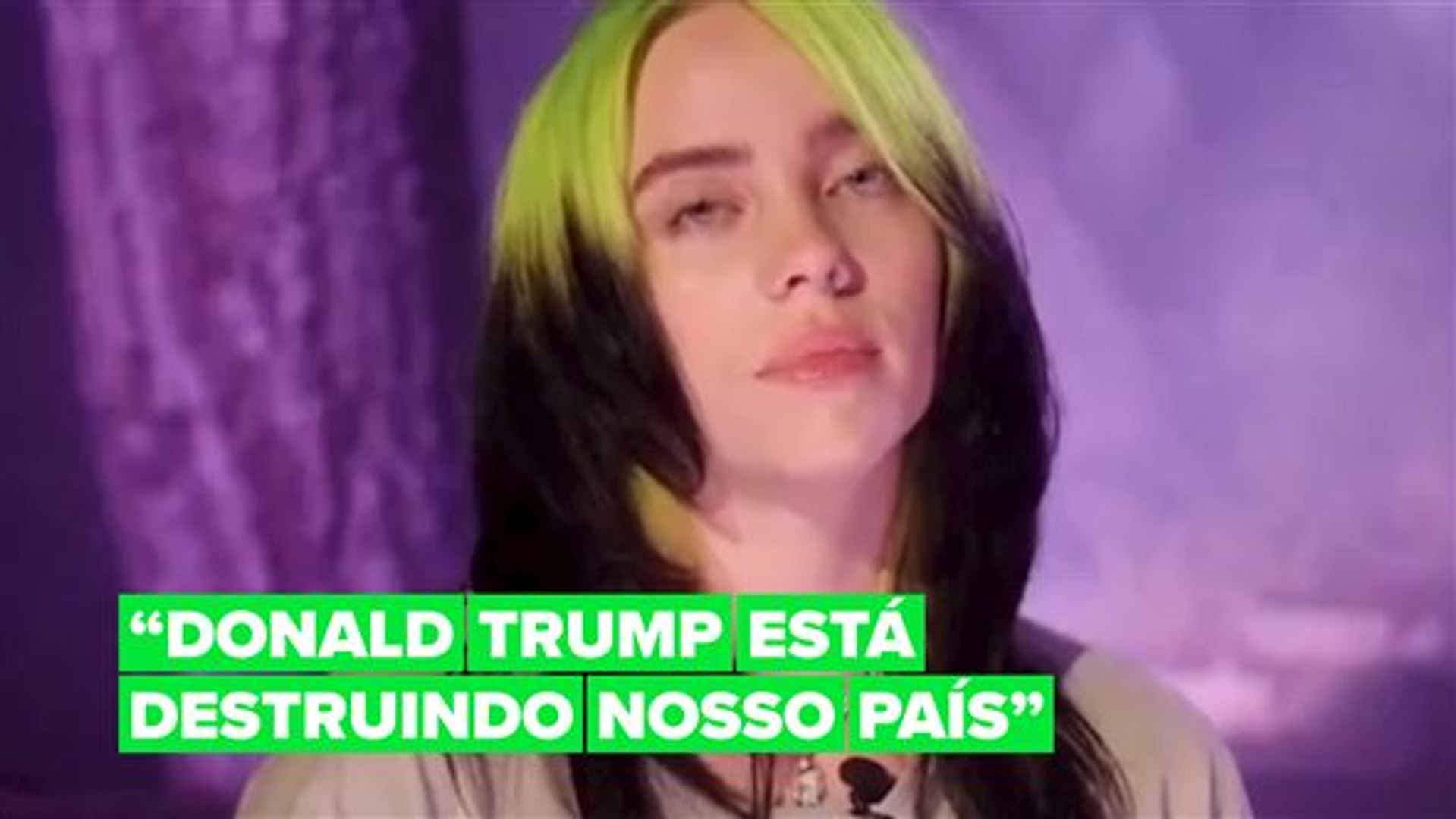 ⁣Veja Billie Eilish destruir Trump durante discurso na DNC